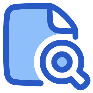 File Search Icon from Plump Duo - Free Set