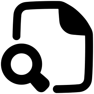 File Search Icon from Plump Remix - Free Set