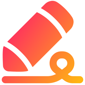 Fill And Sign Icon from Plump Gradient - Free Set