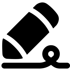 Fill And Sign Icon from Plump Solid - Free Set