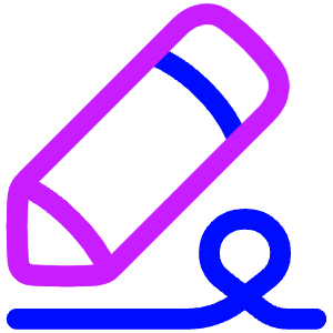 Fill And Sign Icon from Plump Neon - Free Set