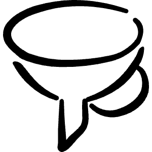 Filter Icon from Freehand Line - Free Set