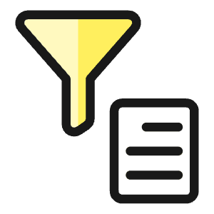 Filter Text Icon from Ultimate Colors - Free Set