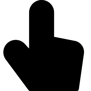 Finger Point Up Icon from Micro Solid - Free Set