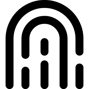 Fingerprint 1 Icon from Core Remix - Free Set