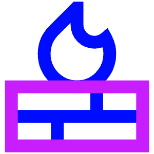 Fire Wall Icon from Sharp Neon - Free Set