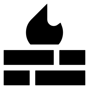 Fire Wall Icon from Sharp Solid - Free Set