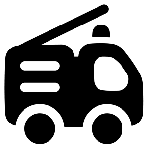 Firefighter Truck Icon from Plump Solid - Free Set