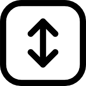 Fit To Height Square Icon from Core Line - Free Set