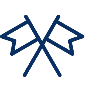 Flag Double Icon from Cyber Line - Free Set
