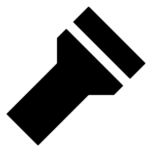 Flashlight Icon from Sharp Solid - Free Set