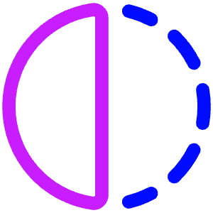 Flip Horizontal Circle 1 Icon from Plump Neon - Free Set