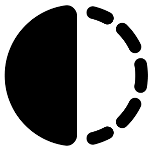 Flip Horizontal Circle 1 Icon from Plump Solid - Free Set