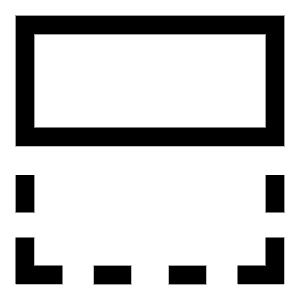 Flip Vertical Square 1 Icon from Sharp Line - Free Set