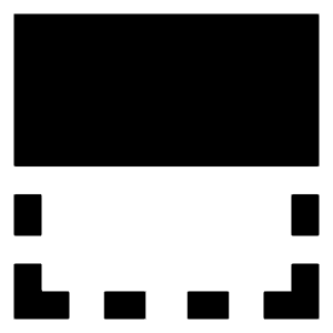 Flip Vertical Square 1 Icon from Sharp Solid - Free Set