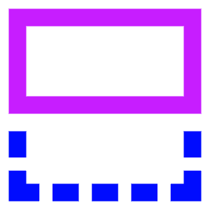Flip Vertical Square 1 Icon from Sharp Neon - Free Set