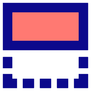 Flip Vertical Square 1 Icon from Sharp Pop - Free Set