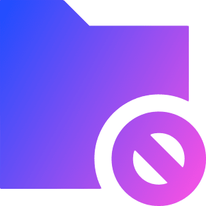 Folder Block Icon from Sharp Gradient- Free Set