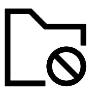 Folder Block Icon from Sharp Line - Free Set