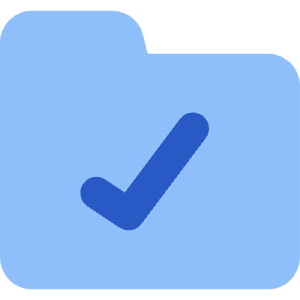 Folder Check Icon from Core Flat - Free Set