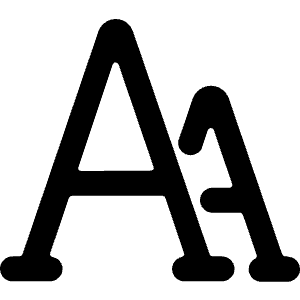 Font Size Icon from Ultimate Bold - Free Set