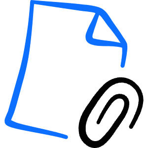 Form Edition File Attach Icon from Freehand Duotone - Free Set