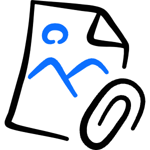 Form Edition Image Attach Icon from Freehand Duotone - Free Set