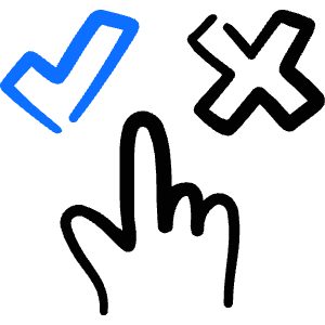 Form Validation Cursor Choose Icon from Freehand Duotone - Free Set
