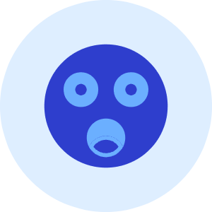 Frightened Smiley Icon from Kameleon Duo - Free Set