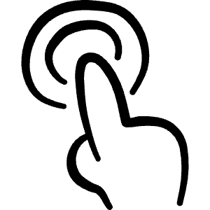 Gesture Double Tap Icon from Freehand Line - Free Set
