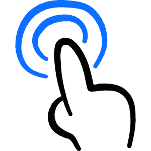 Gesture Double Tap Icon from Freehand Duotone - Free Set