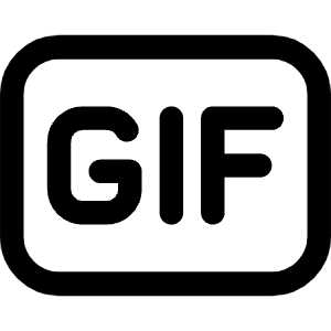 Gif Format Icon from Core Line - Free Set