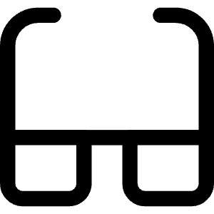 Glasses Icon from Core Line - Free Set