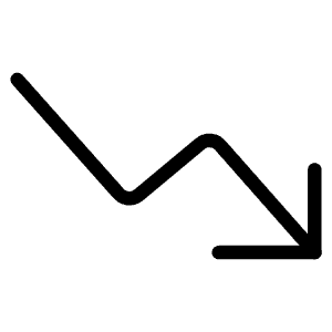 Graph Stats Descend Icon from Ultimate Light - Free Set