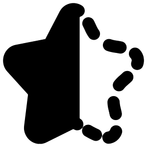Half Star 2 Icon from Plump Remix - Free Set