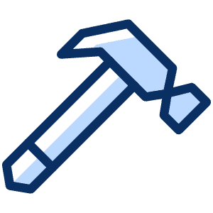 Hammer Icon from Cyber Duotone - Free Set