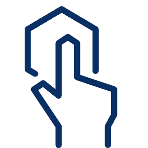 Hand Hexagon Icon from Cyber Line - Free Set