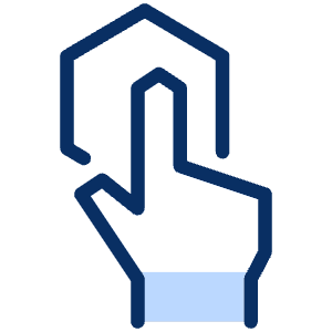Hand Hexagon Icon from Cyber Duotone - Free Set