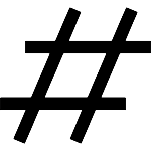 Hashtag Icon from Nova Line - Free Set