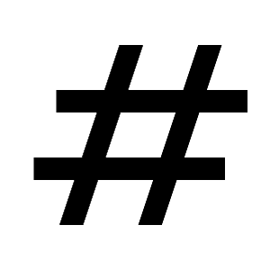Hashtag Icon from Nova Solid - Free Set