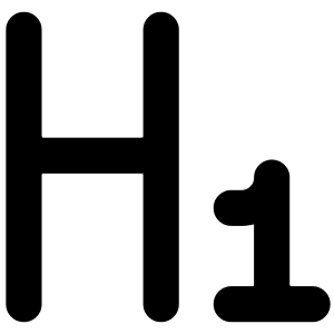 Heading 1 Paragraph Styles Heading Icon from Core Solid - Free Set