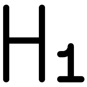 Heading 1 Paragraph Styles Heading Icon from Core Line - Free Set