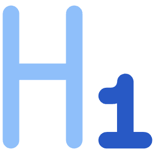 Heading 1 Paragraph Styles Heading Icon from Core Flat - Free Set