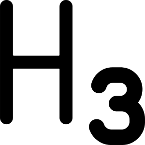 Heading 3 Paragraph Styles Heading Icon from Core Remix - Free Set