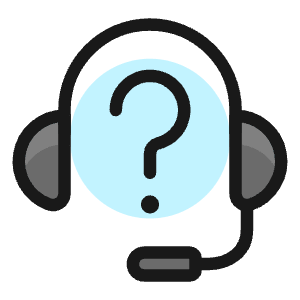 Headphones Customer Support Question Icon from Ultimate Colors - Free Set