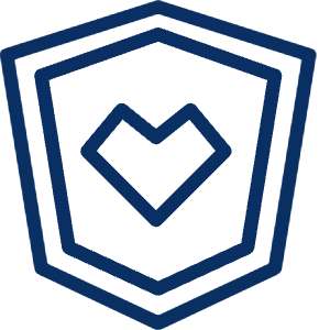 Heart Protect Icon from Cyber Line - Free Set