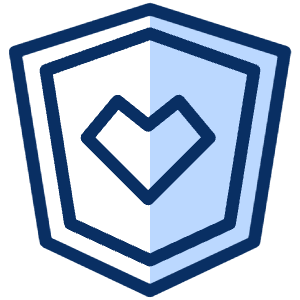 Heart Protect Icon from Cyber Duotone - Free Set