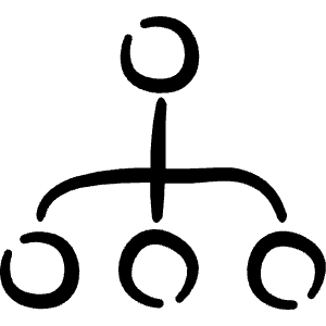 Hierarchy Icon from Freehand Line - Free Set