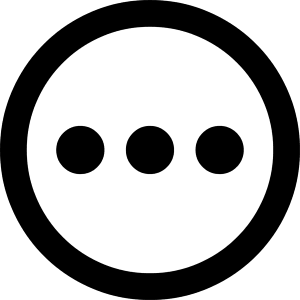Horizontal Menu Circle Icon from Core Remix - Free Set