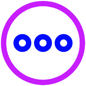 Horizontal Menu Circle Icon from Plump Neon - Free Set